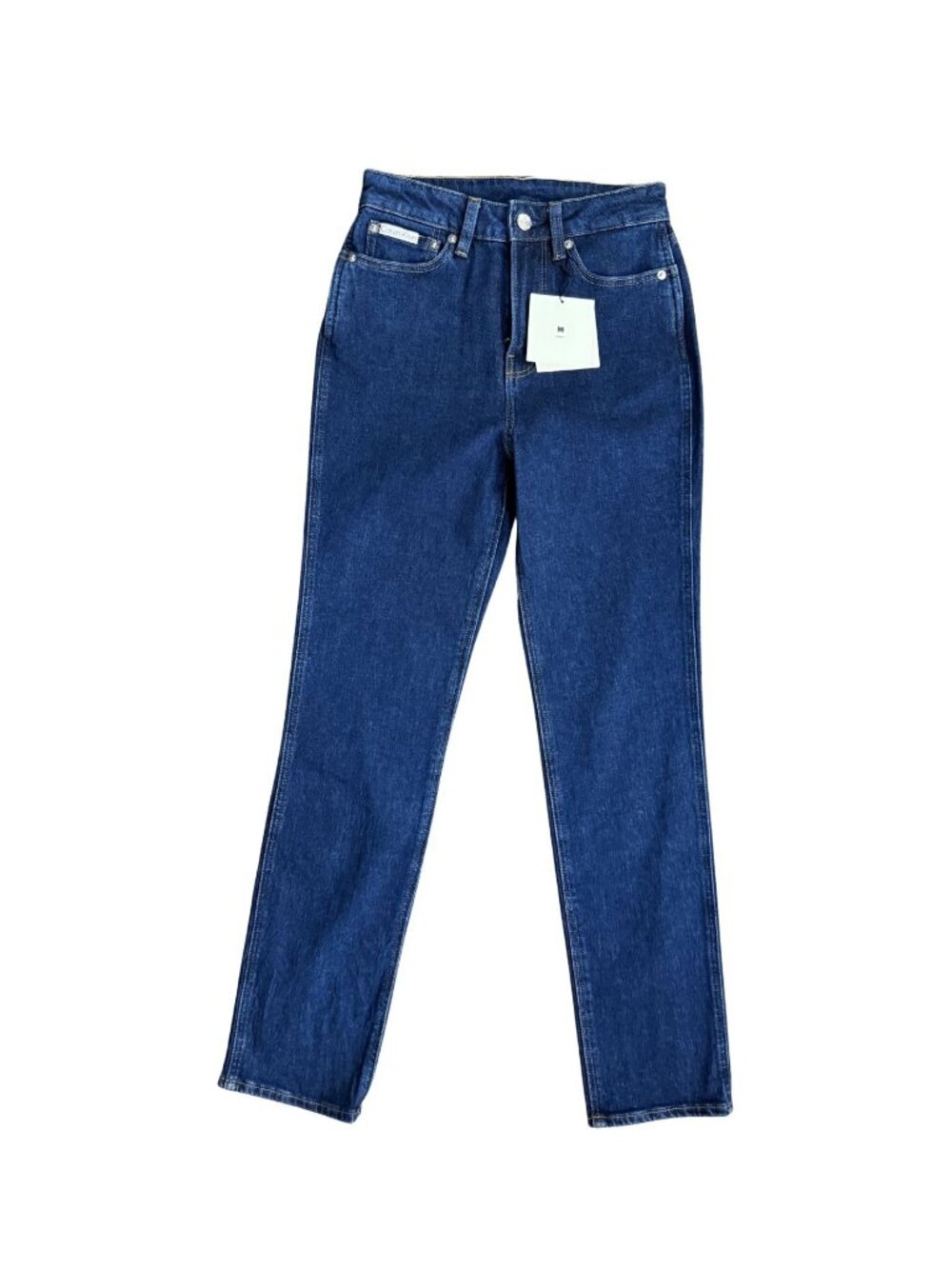CALVIN KLEIN Jeans Brooke Slim Straight Dark Wash Blue Denim NWT $162 Sz 24 Reg